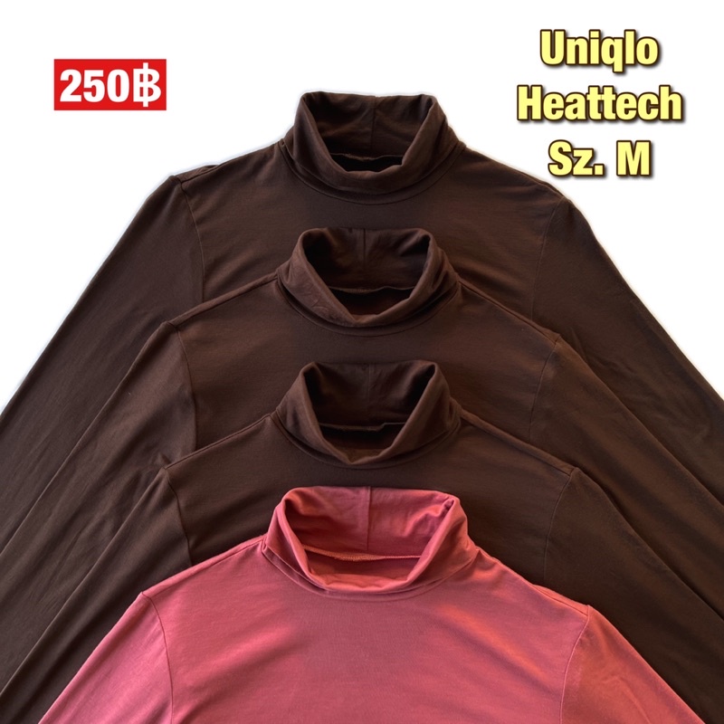 เสื้อคอเต่าฮีทเทค Heatteach Uniqlo ไซส์ M ของแท้ 💯% ฮีทเทคแขนยาว เสื้อฮีทเทค ลองจอน ฮีทเทคยูนิโคล่