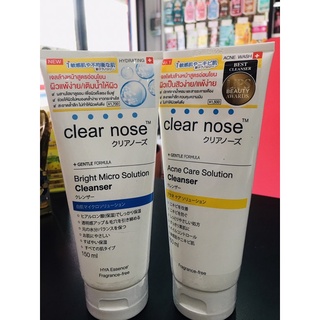 [โฟมล้างหน้า] Clear nose Acne Care Solution Cleanser / Bright Micro Solution Cleanser 150ml เจลล้างหน้าสูตรอ่อนโยนสูง