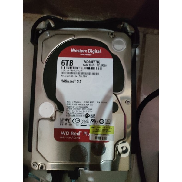 WD HDD (ฮาร์ดดิสก์แนส) 6TB RED 5400RPM SATA3 (WD60EFRX) มือสอง