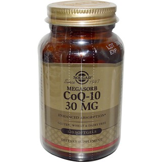 Solgar, Megasorb CoQ-10, 30 mg, 120 Softgels คิวเท็น 30 มก.