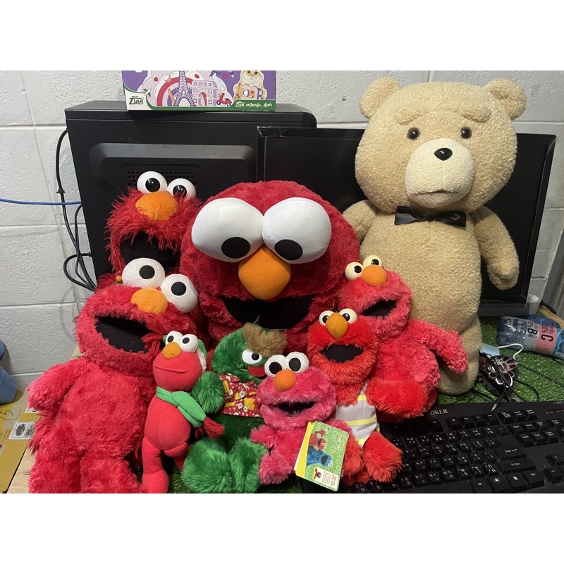 ตุ๊กตา elmo Sesame Street ตุ๊กตา หมีเท็ด TED