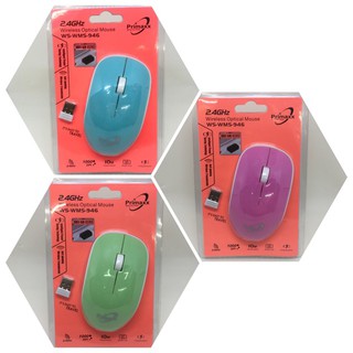 Primaxx 2.4 Wireless Optical Mouse รุ่น WS-WMS-946 เมาส์ไร้สาย.