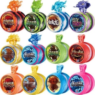 T i ch  ✨ของเล่นโยโย่ โยโย่ รูปมังกรไฟ 6 Yo-Yo Hero Swing Tianji War Tiger สีขาว สําหรับเด็กผู้ชาย