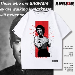 [COD]จีน Kung Fu Jeet Kune Do miss Bruce Lee Bruce Lee เสื้อยืดผู้ชายผ้าฝ้ายกีฬาแขนสั้น hip-hop TOPS-5XL