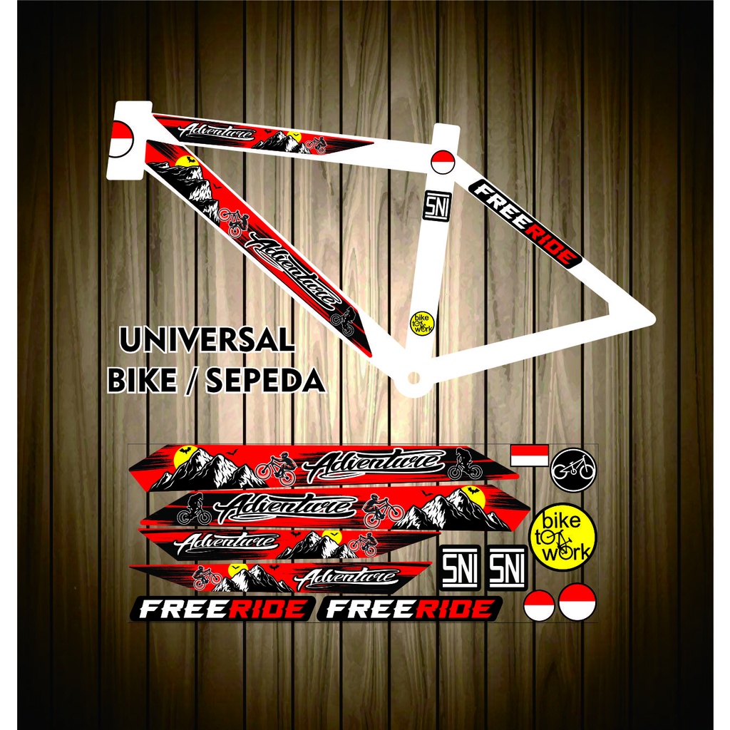 / สติ๊กเกอร์แถบสําหรับ SPEDAH VARIATIONS OF UNIVERSAL BIKE MOTIFS / ADVENTURE BIKE STICKER / UNIVERS