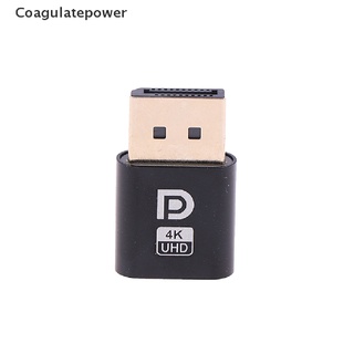 Coa 4K Displayport Dummy Plug DP อะแดปเตอร์หน้าจอเสมือนจริง อุปกรณ์เสริมเดสก์ท็อป