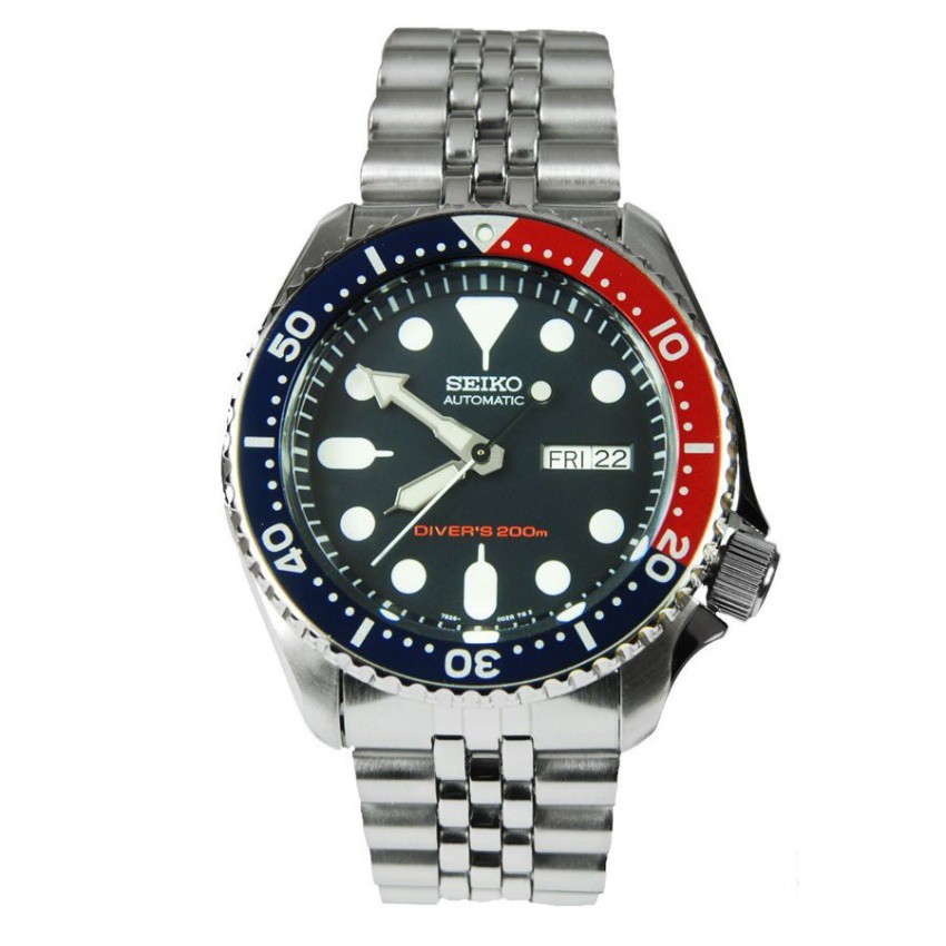 SEIKO Automatic Diver 200m Men's watch ขอบ Pepsi รุ่น SKX009K2