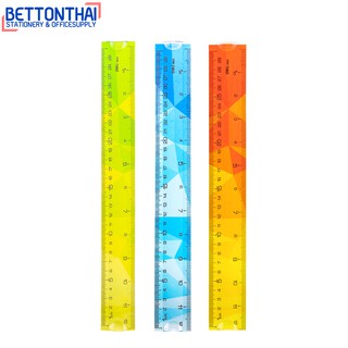 Deli H651 Ruler ไม้บรรทัดงอได้ PVC ยาว 30 เซนติเมตร (12 นิ้ว) คละสี 1 ชิ้น ไม้บรรทัด เครื่องเขียน อุปกรณ์การเรียน school