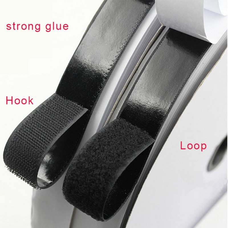เทป ตีนตุ๊กแก เมจิกเทป เวลโก้ มีกาวในตัว  เทปตีนตุ๊กแกแบบมีกาว Hook And Loop Tape ขนาด 25mm 38mm มี 2 สี : : ส่งจากไทย
