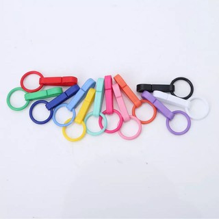 ตะขอก้ามปูพลาสติก สีสันสดใส น้ำหนักเบา นิ่มบีบง่าย พร้อมส่ง
