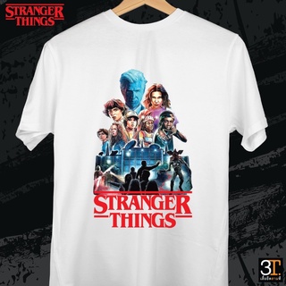 🔥 เสื้อยืดคอกลม Stranger Things ผ้า Cotton 100% พร้อมส่ง 🔥