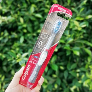 แปรงสีฟันแบตเตอรี่ คอลเกต Colgate® 360 Optic White® Sonic Powered Vibrating  Soft Toothbrush ขับเคลื่อนด้วยถ่าน AAA