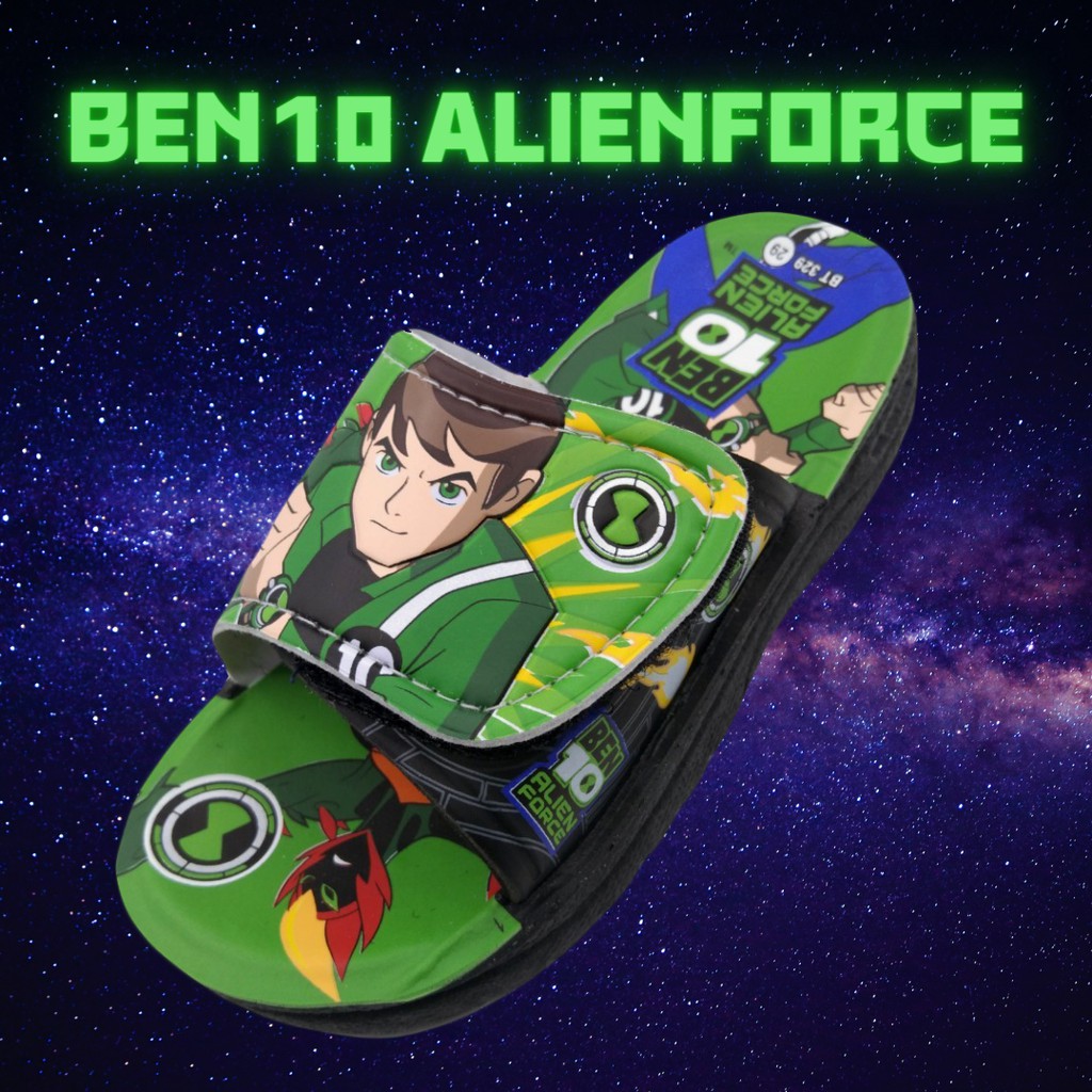 SSS KENTA BT329 (25-35) รองเท้าแตะเด็กเบนเทน แบบสวม สายปรับได้ (เขียว,น้ำเงิน,แดง)