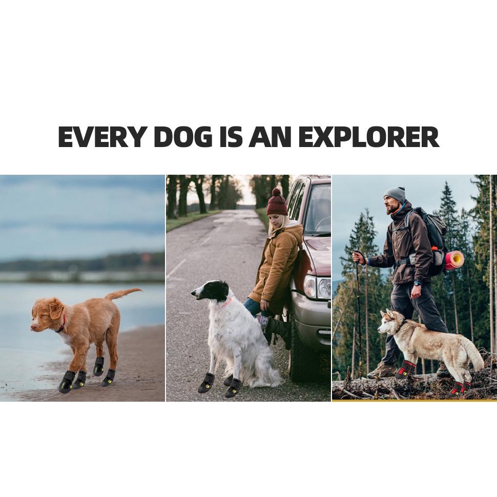 พร้อมส่งในไทย รองเท้าสุนัขแมว กันลื่น มีแทบสะท้อนแสง