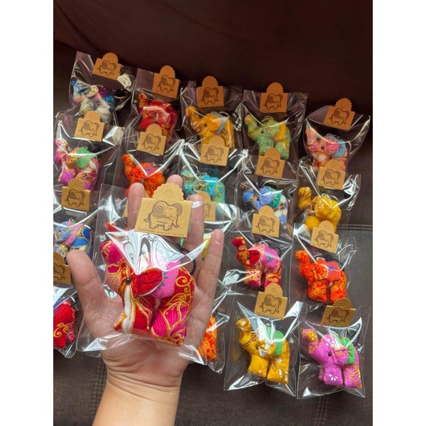 พวงกุญแจช้าง4ขาใหญ่แพ็ค1ตัว