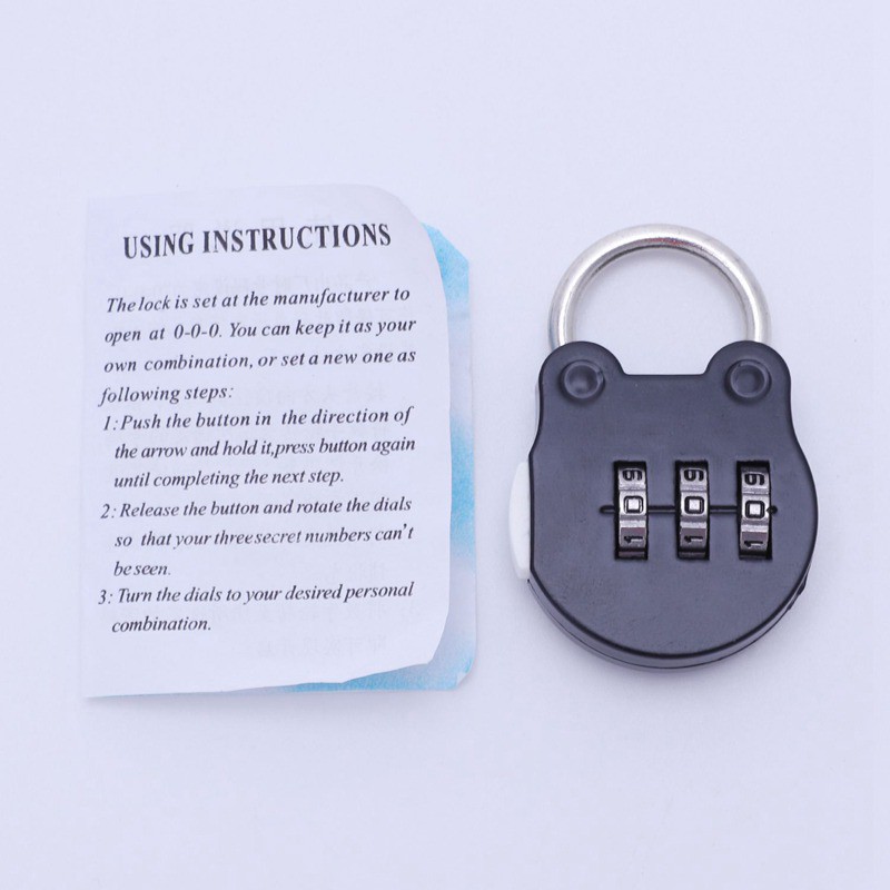 Combination triangle Travel Luggage Digit Push Password Zinc Alloy ...