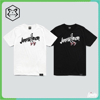 Just Say Bad ® เสื้อยืดลาย รุ่น Jump ขาว ดำ ( ลิขสิทธิ์แท้ ) แขนสั้น เสื้อยืดชาย หญิง M L XL 2XL  TS