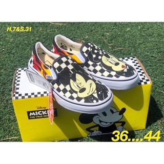 Vans slip on Mickey Mouse/มีบริการเก็บเงินปลายทาง