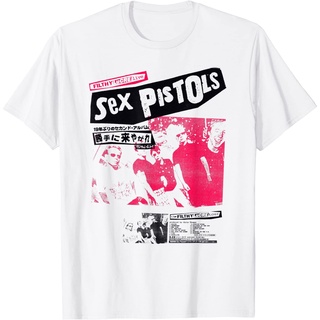 เสื้อยืดผ้าฝ้ายพรีเมี่ยม เสื้อยืด พิมพ์ลาย Tour Pink Photo Sex Guns สไตล์ญี่ปุ่น สําหรับผู้ใหญ่