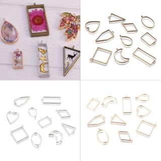 J❥ 30Pcs/set Geometric Shape Metal Frame Set DIY Epoxy Resin UV Crystal Silicone Molds