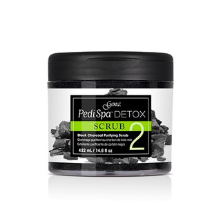 ของแท้! Gena Pedi Spa Detox Charcoal Scrub : ชาร์โคล สครับ  - 14.6 oz.