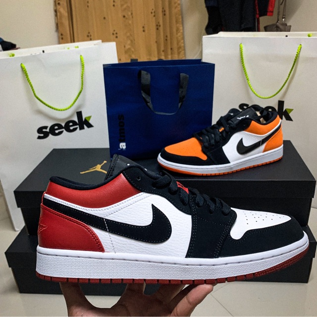 Nike Jordan 1 Low Black Toe ถ กท ส ด พร อมโปรโมช น เม ย 21 Biggo เช คราคาง ายๆ