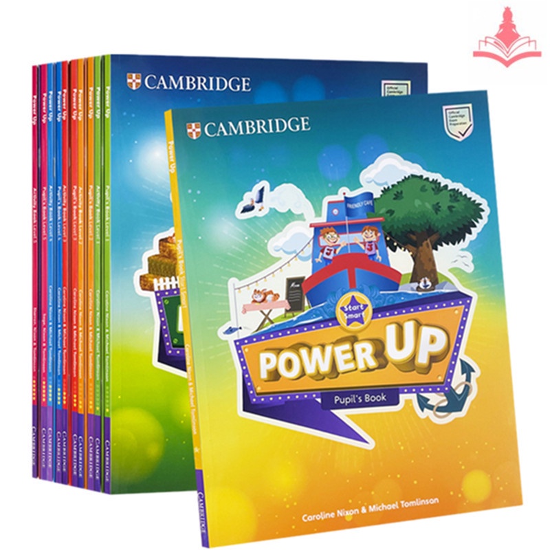 แบบฝึกหัดตำราการสอบภาษาอังกฤษเคมบริดจ์สำหรับเด็ก—Primary School Student's Children's Cambridge English Examination Learning Textbook Workbooks Exercise Book Parent Handbook“Power Up Level Starter /1/2/3/4/5/6”