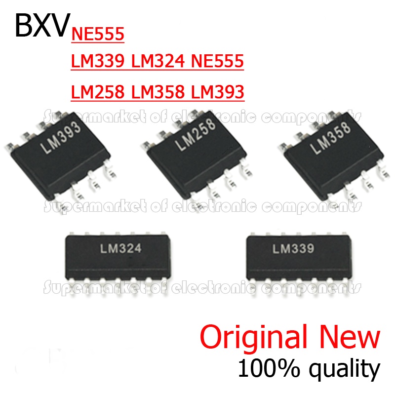 ชิปเซ็ต ไอซี LM258 LM358 LM393 LM339 LM324 NE555 SOP SMD LM258DR LM358DR LM324DR LM339DR LM393DR NE5