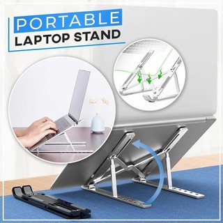 ที่วางแล็ปท็อป Laptop Stand อะลูมิเนียม ขาตั้งโน้ตบุ้คพกพาสะดวก แท่นวางโน้ตบุ้ค แข็งแรง ปรับได้6ระดับ