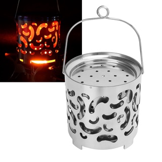 Camping Heater Stove Outdoor Tent Multifunctional Stainless Steel Mini Portable Warming Cover