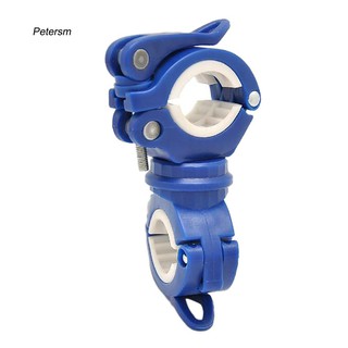 PST_360 Degree Rotation Cycling Bike Flashlight Handlebar Holder Mount Clamp Clip