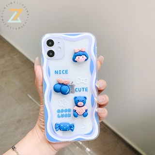 Zymello เคส OPPO Reno 7Z 5G Reno6 Z 5G Reno 5 5G Reno 6 5G Reno 7 5G Reno 4 4G F7 F9 F11 Pro A53 A94 A95 A96 เคสโทรศัพท์ซิลิโคนตุ๊กตา 3D อินเทรนด์