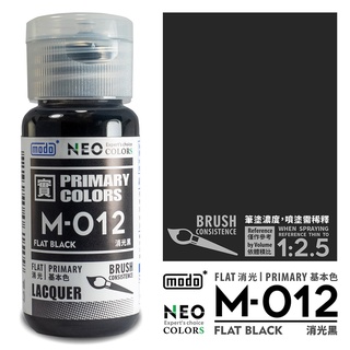 modo NEO Primary Colors M-012 Flat Black (30ml)