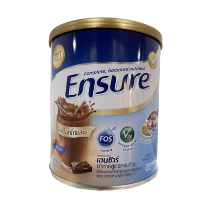 [สูตรใหม่]Ensure Gold Chocolate 380g เอนชัวร์ ช็อกโกแลต 380 กรัม 1 กระป๋อง 1 Tin อาหารเสริมสูตรครบถ้วน สำหรับผู้ใหญ่