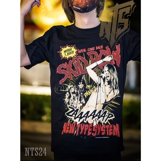 NTS 24 เสื้อวง Skid Row เสื้อยืดผ้า cotton 100% ไม่ยืดไม่หดไม่ย้วย ผ้าดี สกรีนเนี๊ยบ งาน NTS T-shirt เกรด ส่งออก