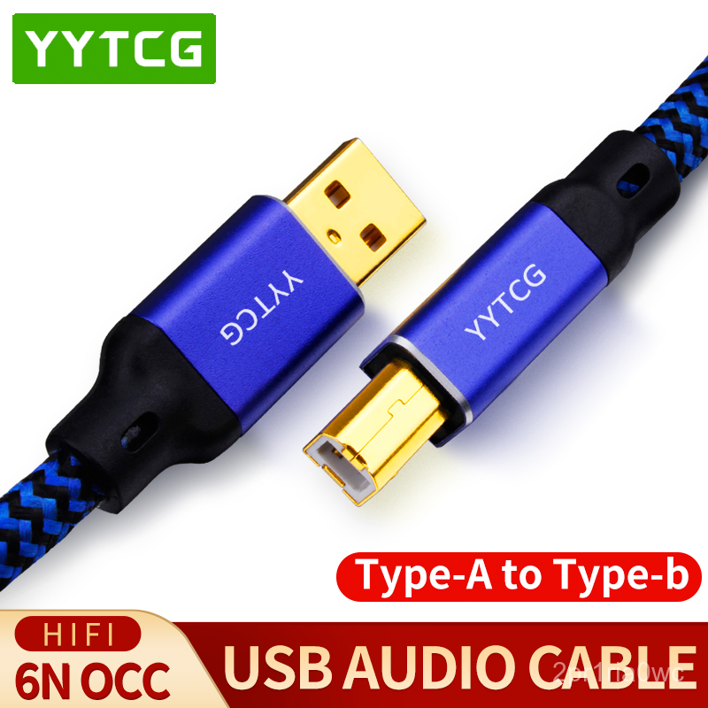 YYTCG Hifi USB Cable High Quality Type A to Type B Hifi Data Cable For
