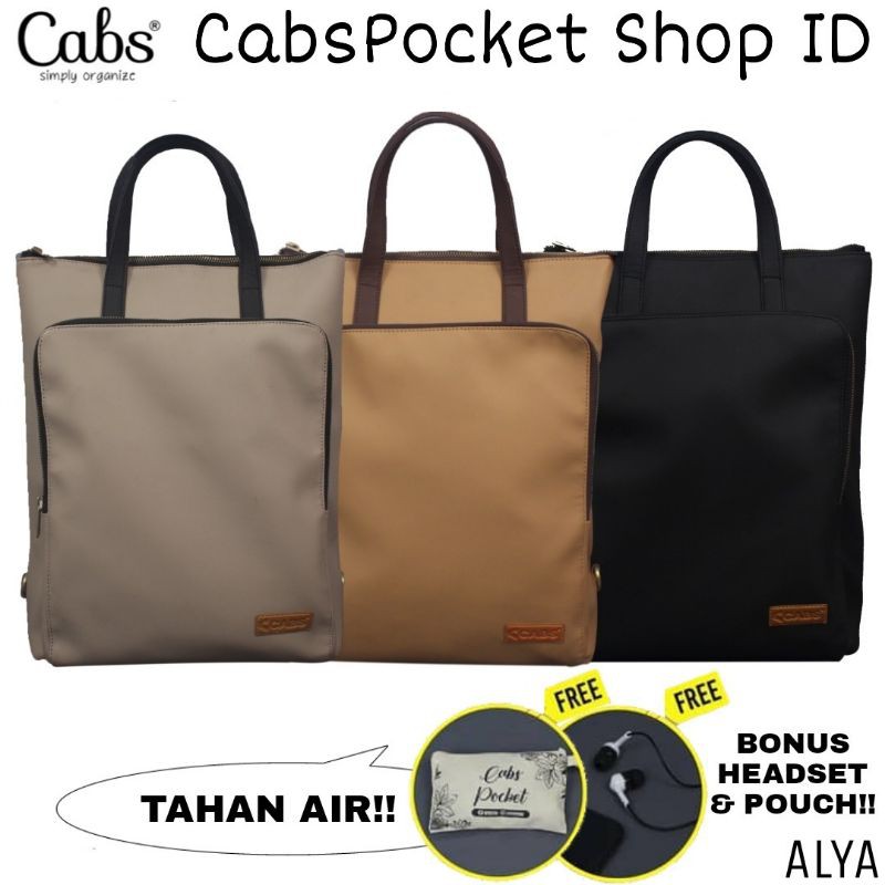 กระเป๋าเป้ผู้หญิง CABS ALYA, กระเป๋าเป้สะพายหลังกันน้ําอเนกประสงค์