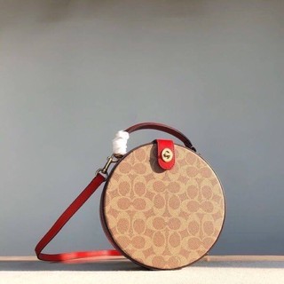 Coach  LUNAR NEW YEAR CIRCLE BAG IN SIGNATURE CANVAS