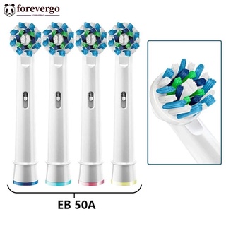 Forevergo หัวแปรงสีฟันไฟฟ้า คุณภาพดี แบบเปลี่ยน สําหรับ Oral B Advance Pro B7G8 4 ชิ้น