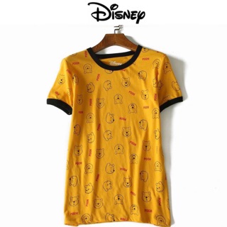 เสื้อยืด ดิสนีย์ สกรีน ลายหมีพูห์ pooh  🐾 งานDISNEY แท้ 💯% (TS087)