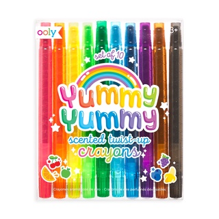 OOLY -  สีเทียนกลิ่นผลไม้ นำเข้าจากอเมริกา Yummy yummy scented twist-up crayons