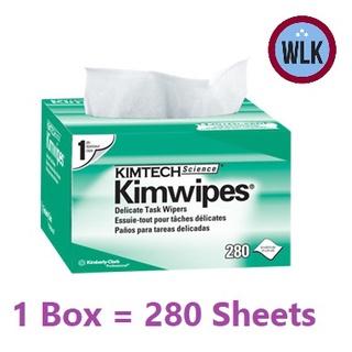 กระดาษเช็ดทำความสะอาด KIMTECH SCIENCE* KIMWIPES* Delicate Task Wipers 1-ply (280 แผ่นต่อกล่อง)