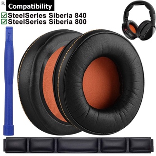 ฟองน้ําครอบหูฟังไร้สาย แบบเปลี่ยน สําหรับหูฟังเกมมิ่ง SteelSeries Siberia 800 840