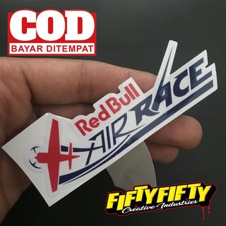 Redbull AIR RACE สติกเกอร์เคลือบเงา พิมพ์ลาย สําหรับติดตกแต่งหมวกกันน็อค รถจักรยานยนต์ รถยนต์