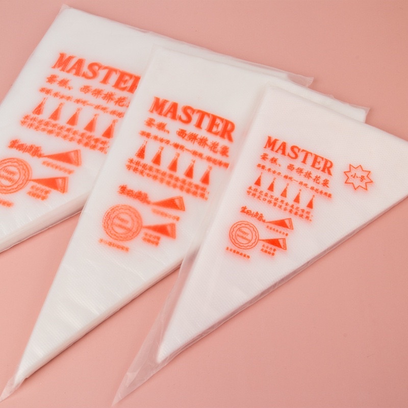 Bakery D'VER ❤️ ถุงบีบครีม MASTER แบบใช้แล้วทิ้ง แพคละ 100 ใบ มีให้เลือก 4 ขนาด