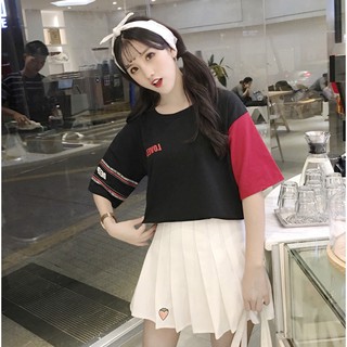 Black &amp; Red T-Shirt Oversize