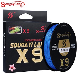 Sougayilang สายเบ็ดตกปลา PE ถัก 9 Power X 9 หลากสี ความยาว 150 เมตร น้ำหนัก 7.7- 44 กก.