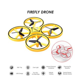 FRIEFLY DRONE โดรนแบบบังคับด้วยปลายนิ้วเล่นพร้อมกัน 2-4 คนได้พร้อมๆ กัน มีโหมดหลบเลี่ยงวัตถุ ควบคุมด้วยการโบกมือผ่านเซ้น