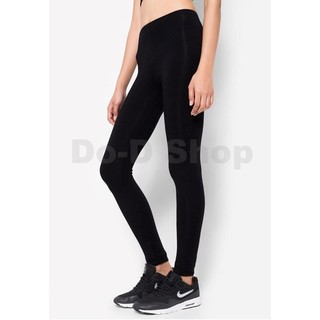 [ใช้โค้ดSMESHOP0ลด70.-]ไซส์M สีดำ Legging กางเกงเลกกิ้ง ขายาวเรียวสวย ผ้าSpandexแท้