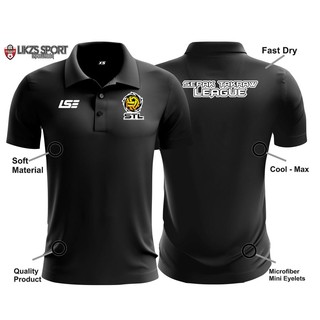 เสื้อโปโลแขนสั้น ผ้าไมโครไฟเบอร์ ลายทีม Sepak Takraw League STL Travel Jersey LSE-DX2